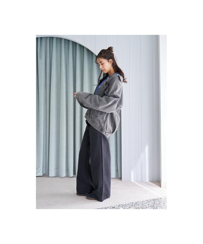セール70%OFF】XL WOMEN'S トラッカージャケット ブラック WORN セール70%OFF】XL WOMEN'S トラッカージャケット ブラック WORN