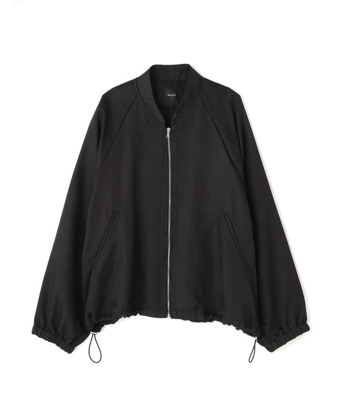 【極美品】DoCLASSE ビジュートリム・タフタブルゾン ネイビー ビジュートリム・タフタブルゾン/40代50代からのレディース