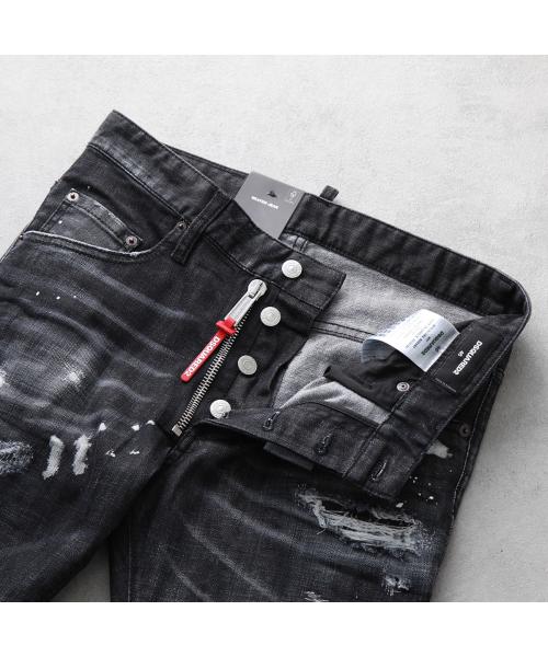 セール】DSQUARED2 ジーンズ BLACK PIONER WASH SKATER
