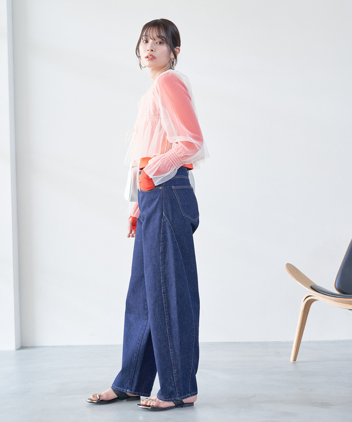 セール 40%OFF】カーブデニムパンツ(505977388) | ビス(VIS) - d