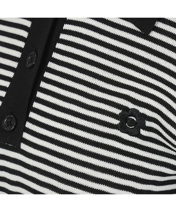 マリークワント MARY QUANT バイカラーデイジーポロ プル