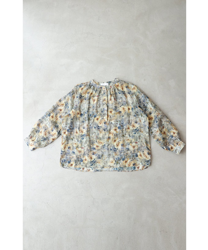 ☆試着のみ☆ PLEATS PLEASE ナタリーレテ 恐竜　花柄　長袖トップス KOEISTORE 花柄 スカート レディース 春 夏 春夏 黒 ロング