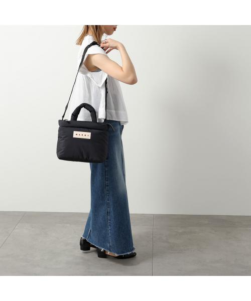 スニーカー デニムに マルニ ショルダーバッグ ロゴ ストラップ セール】MARNI ショルダーバッグ BMMP0131U2 P6460 ミニトート