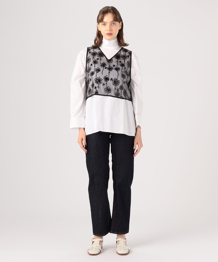 【MACPHEE】 メッシュスパンコール Vネックプルオーバー セール 40%OFF】メッシュスパンコール Vネックプルオーバー
