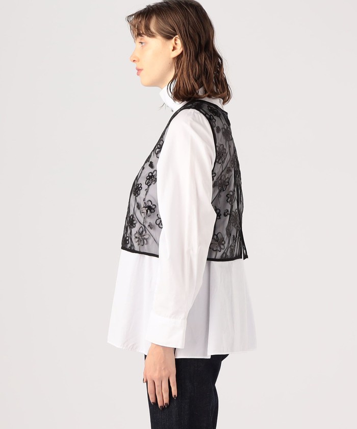【MACPHEE】 メッシュスパンコール Vネックプルオーバー セール 40%OFF】メッシュスパンコール Vネックプルオーバー