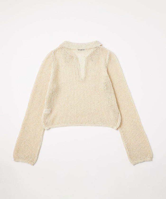 ＜EMMEL REFINES＞EM スパンコール メッシュ ニットプルオーバー EMMEL REFINES＞EM スパンコール メッシュ ニットプルオーバー