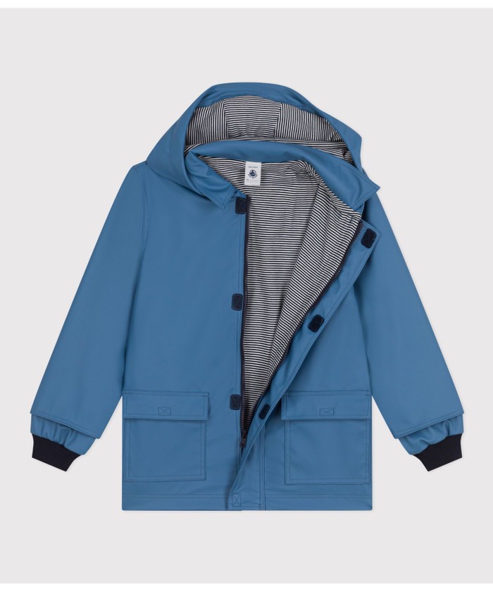 プチバトー　コート　18m/81 プチバトー プリント中綿入りジャケット 花柄 コート ファーコート 18m 81