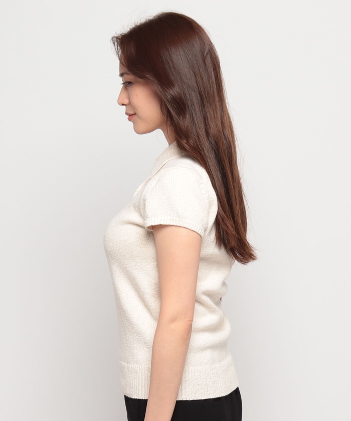 セール】ポロシャツ WAVE BOUCLE CAP SLV POLO(505941493