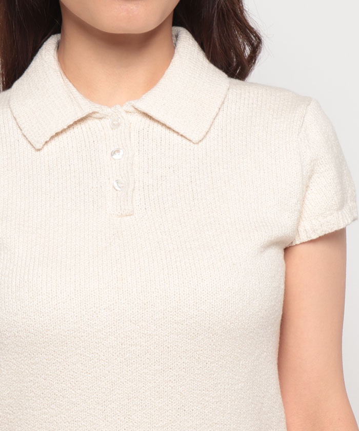 2025SS 新作セオリーCap Sleeve Polo Shirt 2025SS 新作セオリーCap Sleeve Polo Shirt
