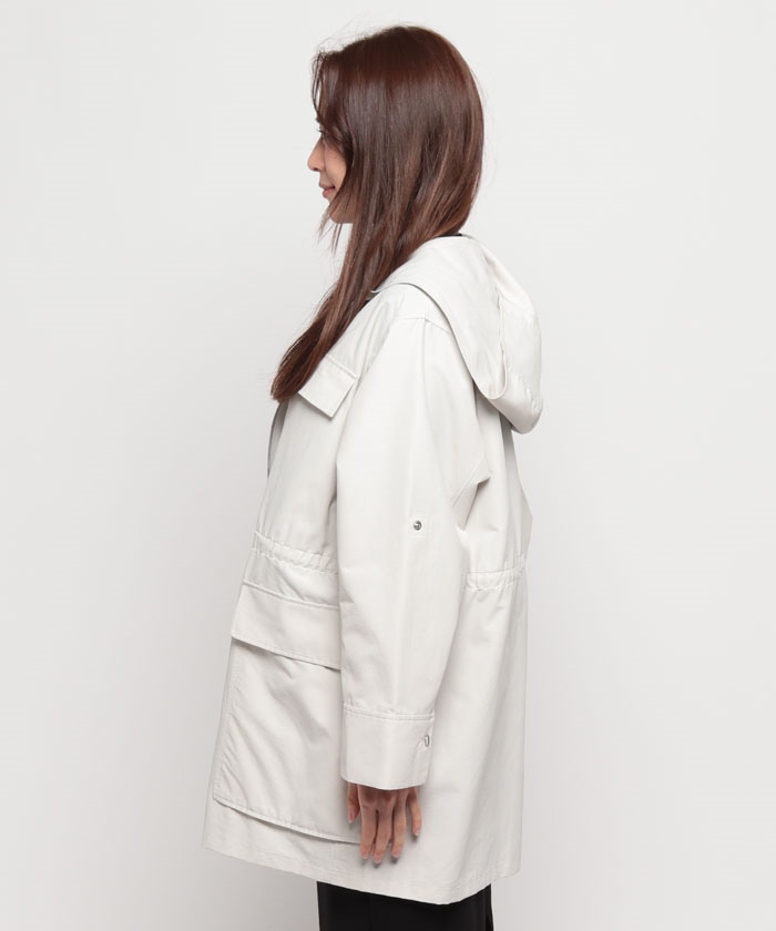 theory luxe Dover Dane コート アウター ライトシルバー