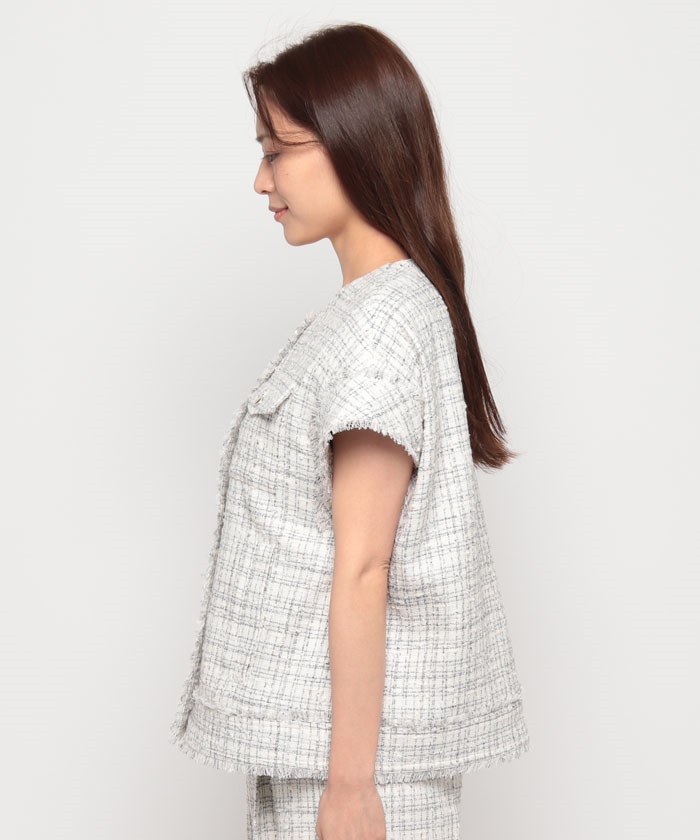 セール】【セットアップ対応商品】ベスト CHARLOTTE TWEED MATY