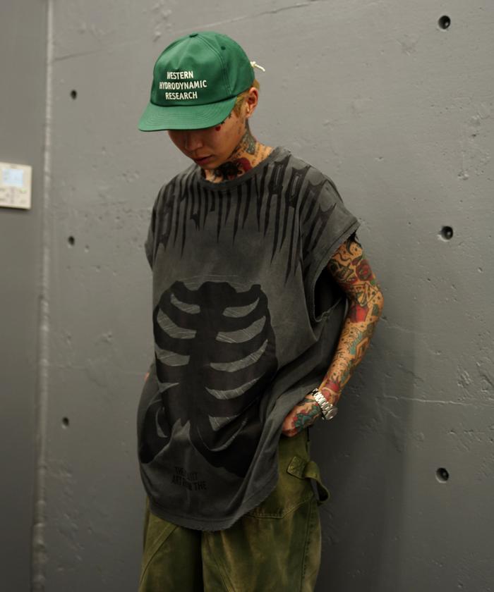 人気【DankeSchon/ダンケシェーン】PIGMENT SPRAY ノースリーブ LHP｜DankeSchon/ダンケシェーン/PIGMENT SPRAY NS WORD