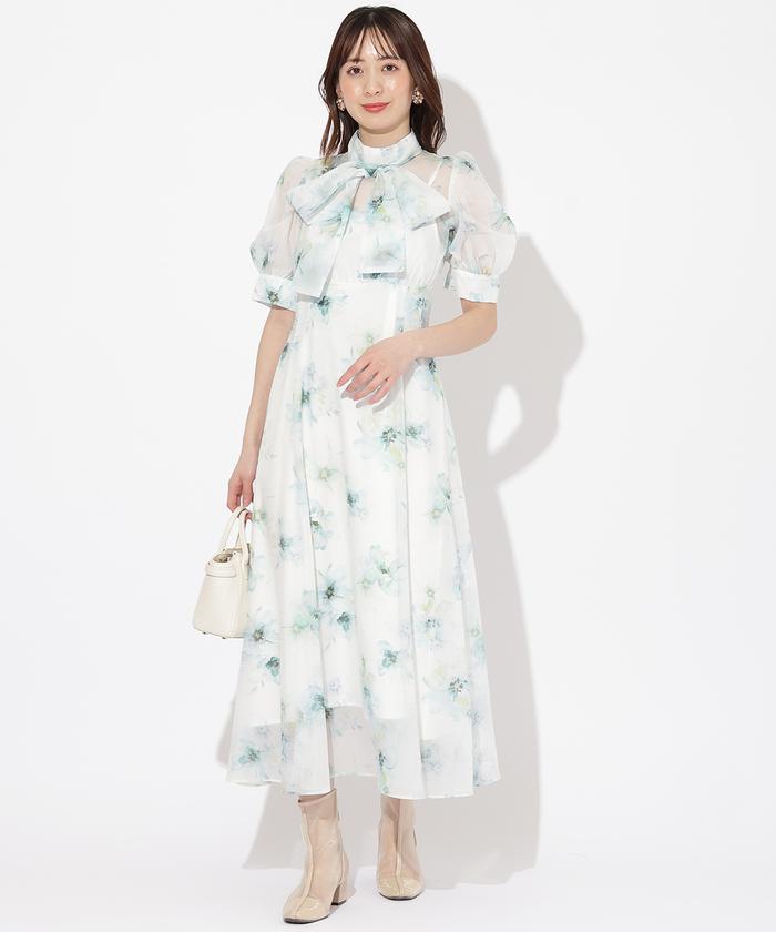 セール 40%OFF】オリジナルマーブルフラワーワンピース