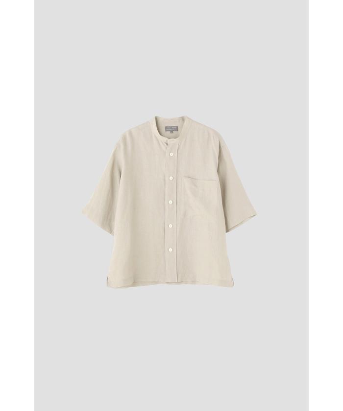 マーガレットハウエル リネン ロングシャツ MARGARET HOWELL SHIRTING LINEN LONG SHIRTS 112BLUE