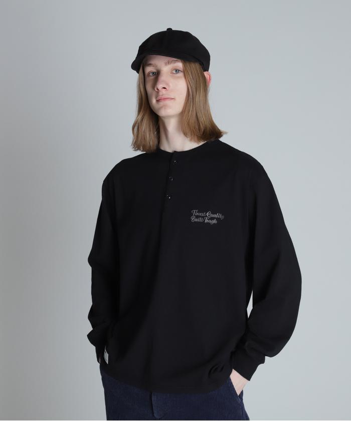 HENLEY EMB. FINEST QUALITY BUILD  TOUGH／ヘンリーネック ロン ショット Schott HENLEY EMB. FINEST QUALITY BUILD TOUGH