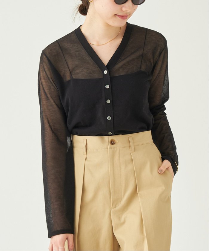 美品 Plage シアーリブ ポロ ベージュ プラージュ（Plage