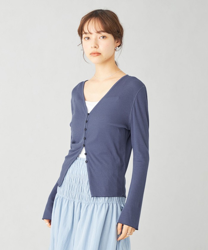 EMMEL REFINES - 【美品】エメルリファインズ　カーディガン透かし編み グリーン　フリーサイズ 楽天市場】emmel refines カーディガンの通販