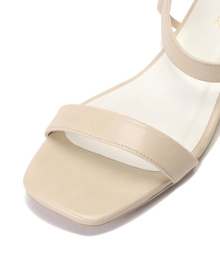 セール 30%OFF】パールヒールサンダル(505896666) | ナチュラル