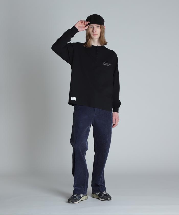 HENLEY EMB. FINEST QUALITY BUILD  TOUGH／ヘンリーネック ロン ショット Schott HENLEY EMB. FINEST QUALITY BUILD TOUGH