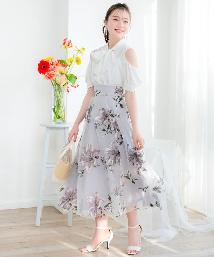 セール 40%OFF】オパールフラワープリントスカート(505985776 セール 40%OFF】オパールフラワープリントスカート(505985776