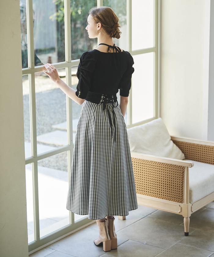 海外ファッションブランド通販サイト【公式】 ラメリブスクエアネックプルオーバー(505985796) | COUTURE AND トップス