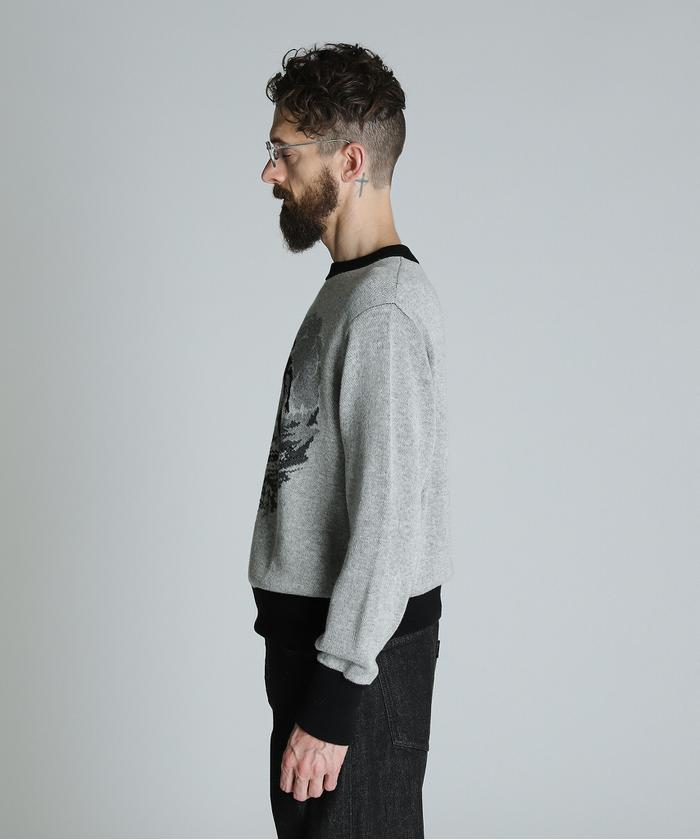 Schott 新品タグ付 サーフィンブル ニット セーター L グレー Schott 新品タグ付 サーフィンブル ニット セーター L グレー