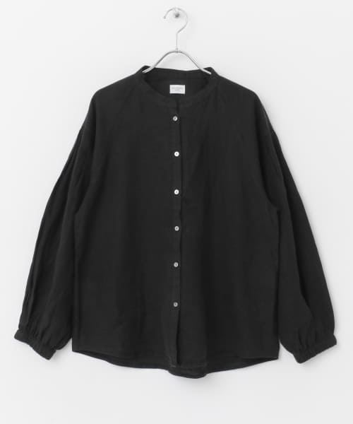 セール 20%OFF】リネンタックボリュームスリーブブラウス