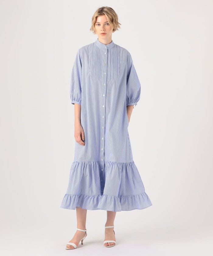 激安スーパーの“売上対決” セール】Evi Grintela ストライプロングシャツワンピース Alma ワンピース