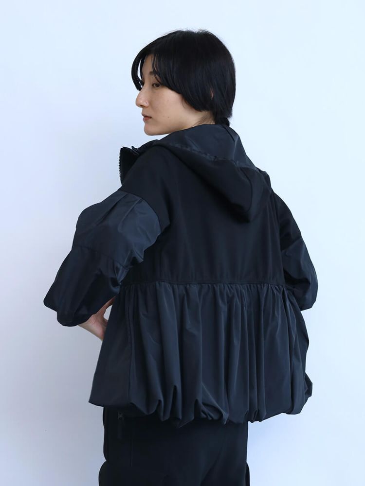 上品 ラシュッド LASUD タックデザインバルーンパーカー(505988718 トップス