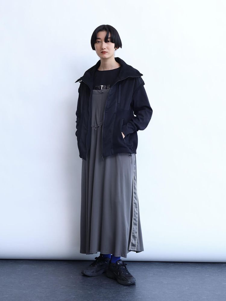 ラシュッド LASUD サイドラインジャンパースカート(505988723