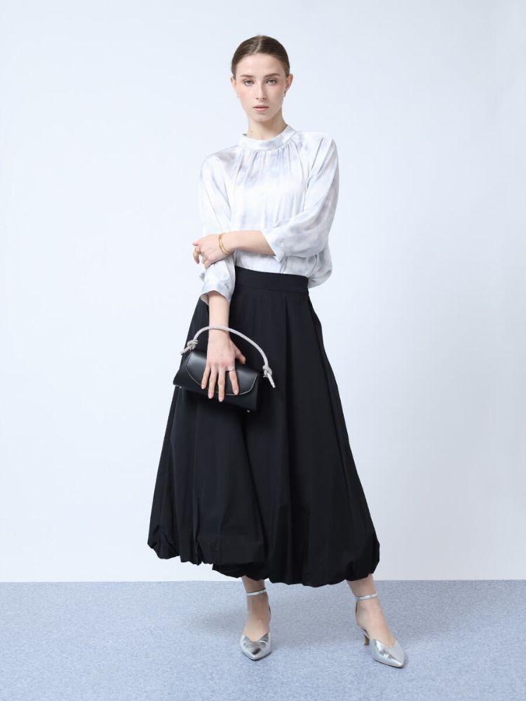 【新品】 ヤマダヤ aga タフタバルーンスカート ラスト1点 石井亜美さんコラボ】ワッシャータフタバルーンスカート