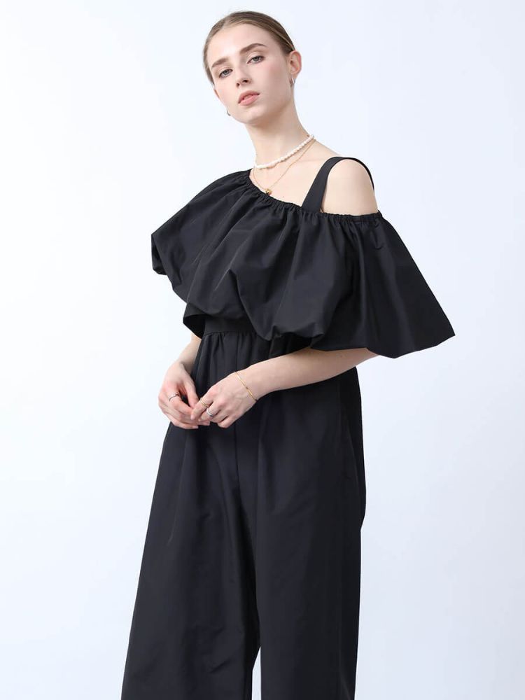 Aga Black ショルダーショールオールインワン アーガ Aga Aga Black ショルダーショールオールインワン