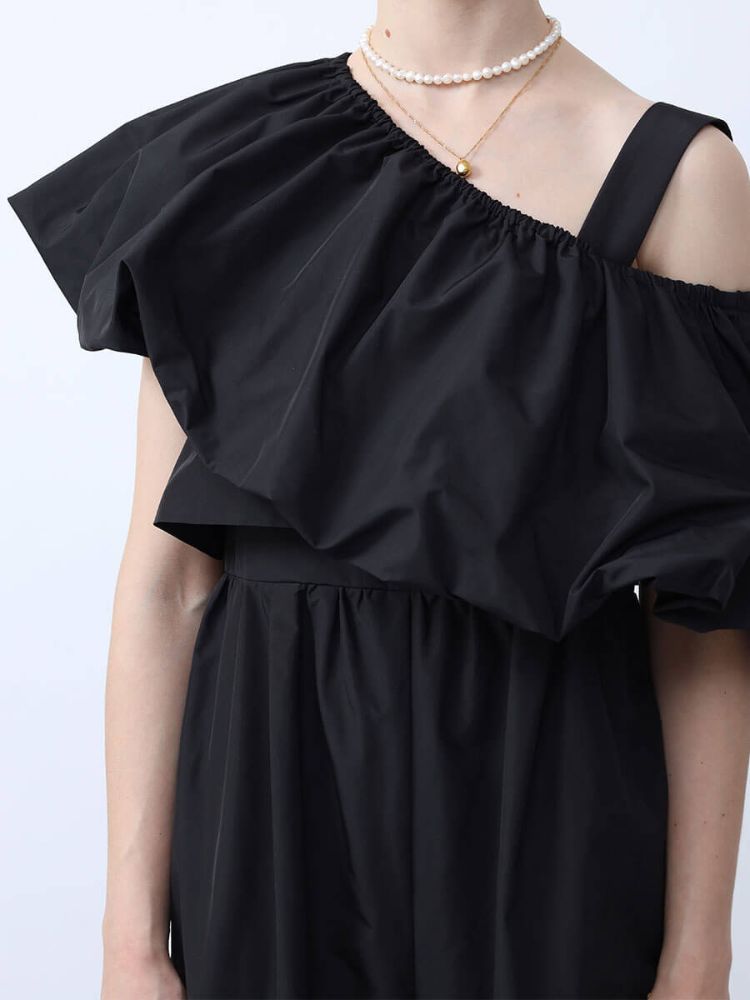 アーガ Aga Aga Black ショルダーショールオールインワン