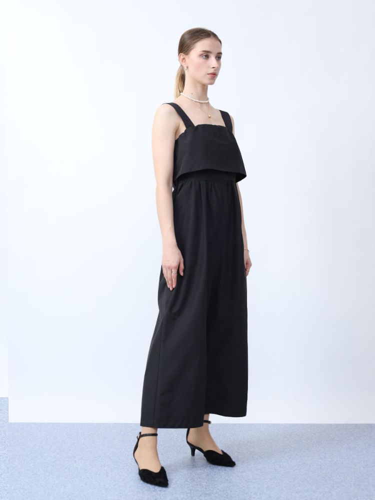 Aga Black ショルダーショールオールインワン アーガ Aga ショルダーショールオールインワン （ブラック） -靴