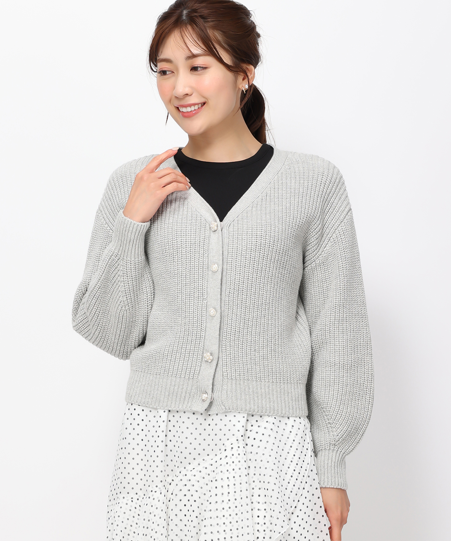 Amazon | [ミッシュマッシュ] カーディガン レディース ニット