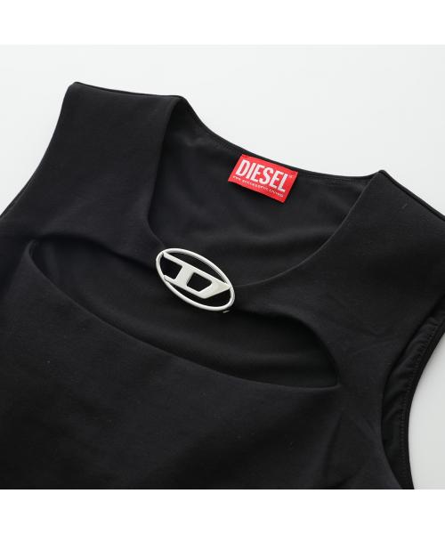 Diesel D-Reams ロゴプレート ミニドレス 黒 Diesel D-Reams ロゴプレート ミニドレス | ブラック | FARFETCH JP