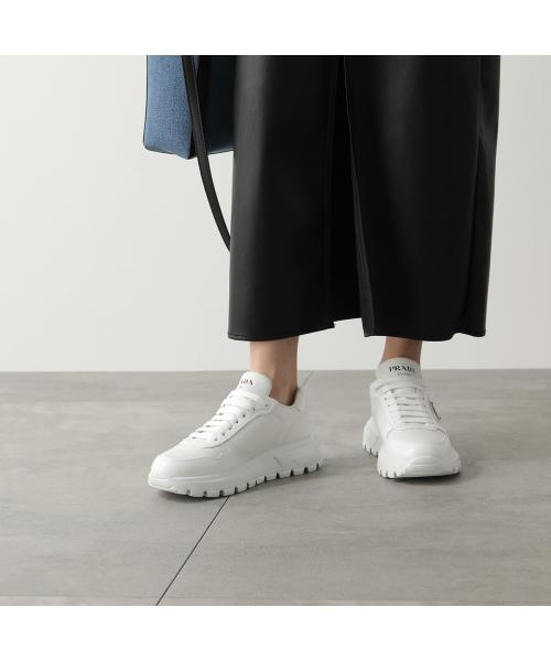 PRADA スニーカー 1E804M 3LKI レザー トライアングルロゴ PRADA スニーカー 1E804M 3LKI レザー トライアングルロゴ