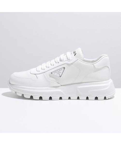 PRADA スニーカー 1E804M 3LKI レザー トライアングルロゴ PRADA スニーカー 1E804M 3LKI レザー トライアングルロゴ