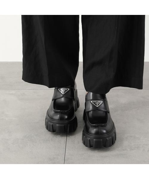 PRADA ローファー モノリス 1D649M B4L ブラッシュドレザー PRADA ローファー モノリス 1D649M B4L ブラッシュドレザー