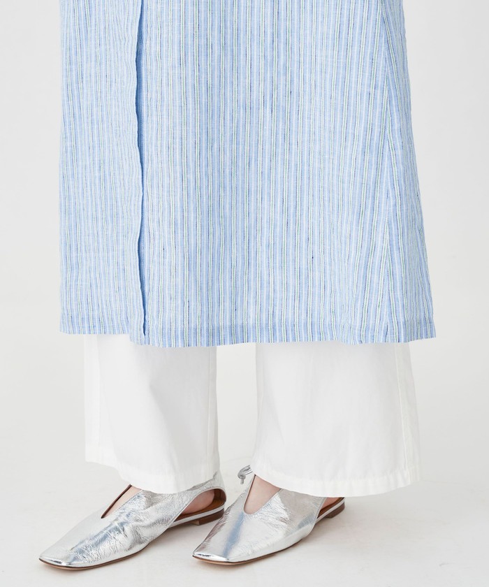 セール 40%OFF】リネンシャーティング シャツワンピース