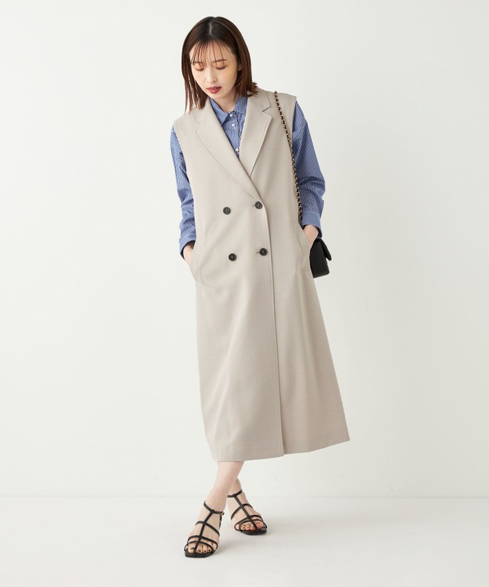 セール 50%OFF】SHIPS Colors:〈手洗い可能〉2WAY ジレ セール 50%OFF】SHIPS Colors:〈手洗い可能〉2WAY ジレ