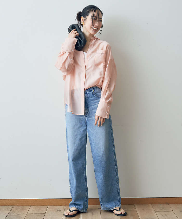 Rouge vif anna バックツイストシャツ シアー ルージュヴィフ Rouge vif Anna（ルージュヴィフアンナ）の「バックツイスト