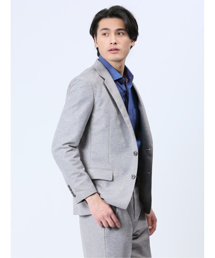 TechLinen スリムフィット 2ボタンジャケット ライトグレー TechLinen スリムフィット 2ボタンジャケット ライトグレー