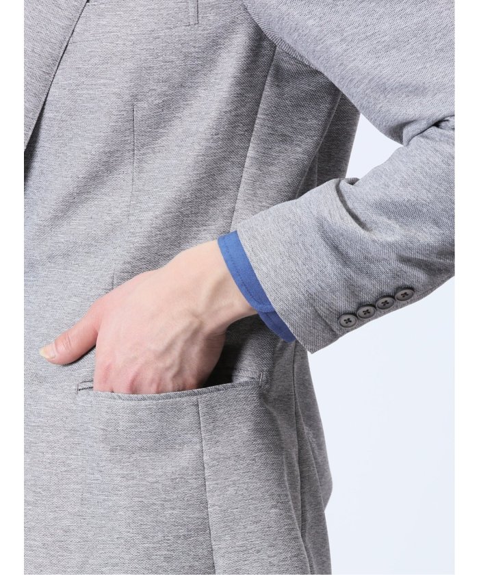 TechLinen スリムフィット 2ボタンジャケット ライトグレー TechLinen スリムフィット 2ボタンジャケット ライトグレー
