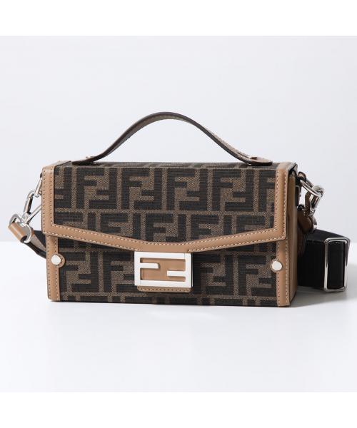 FENDI バッグ Fendi 8M0371-7W3 Double Micro baguette Bag Black Chain