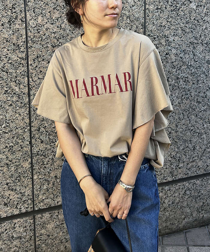 新品　MICA&DEAL 長袖スウェットTシャツ　グレージュ　定価16500円 別注＞【MICA&DEAL /マイカアンドディール】ロゴTシャツ
