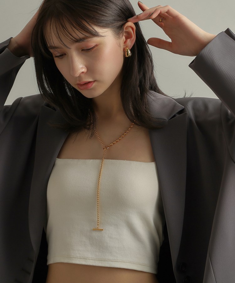 クーポン】シルバー ミックスネックレス ボールチェーンマンテル