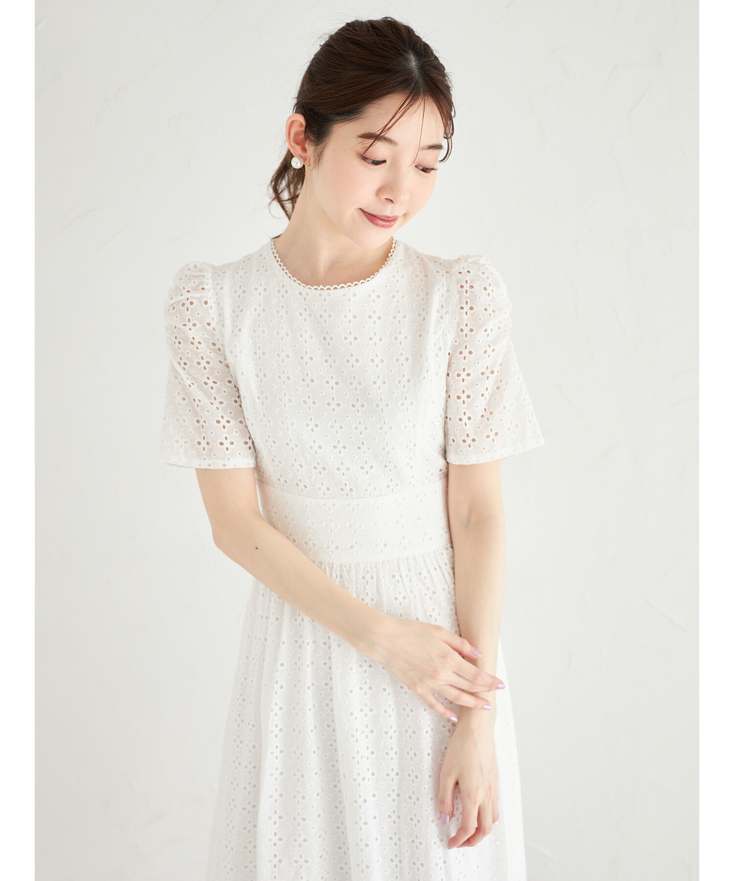トッコクローゼット tocco closet バックレースアップギャザー