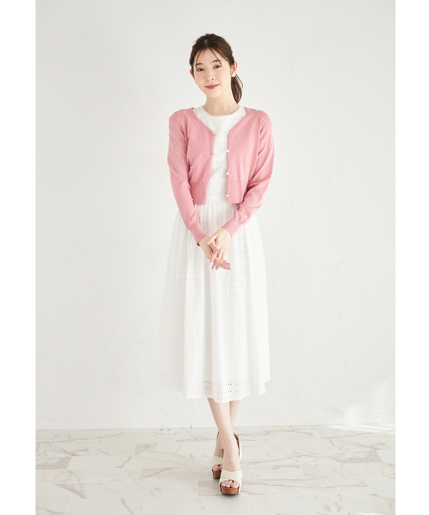 トッコクローゼット tocco closet バックレースアップギャザー