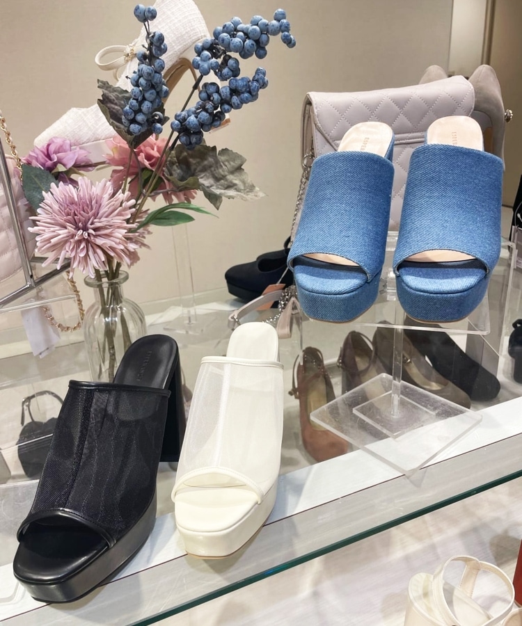 口豪奢 厚底ミュールヒールサンダル 24SS(505996403) ESPERANZA | 靴